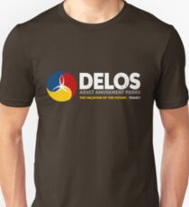 Delos – Adult Amusement Parks (aged look) Unisex T-Shirt
