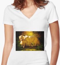 Siblings Women's Fitted V-Neck T-Shirt