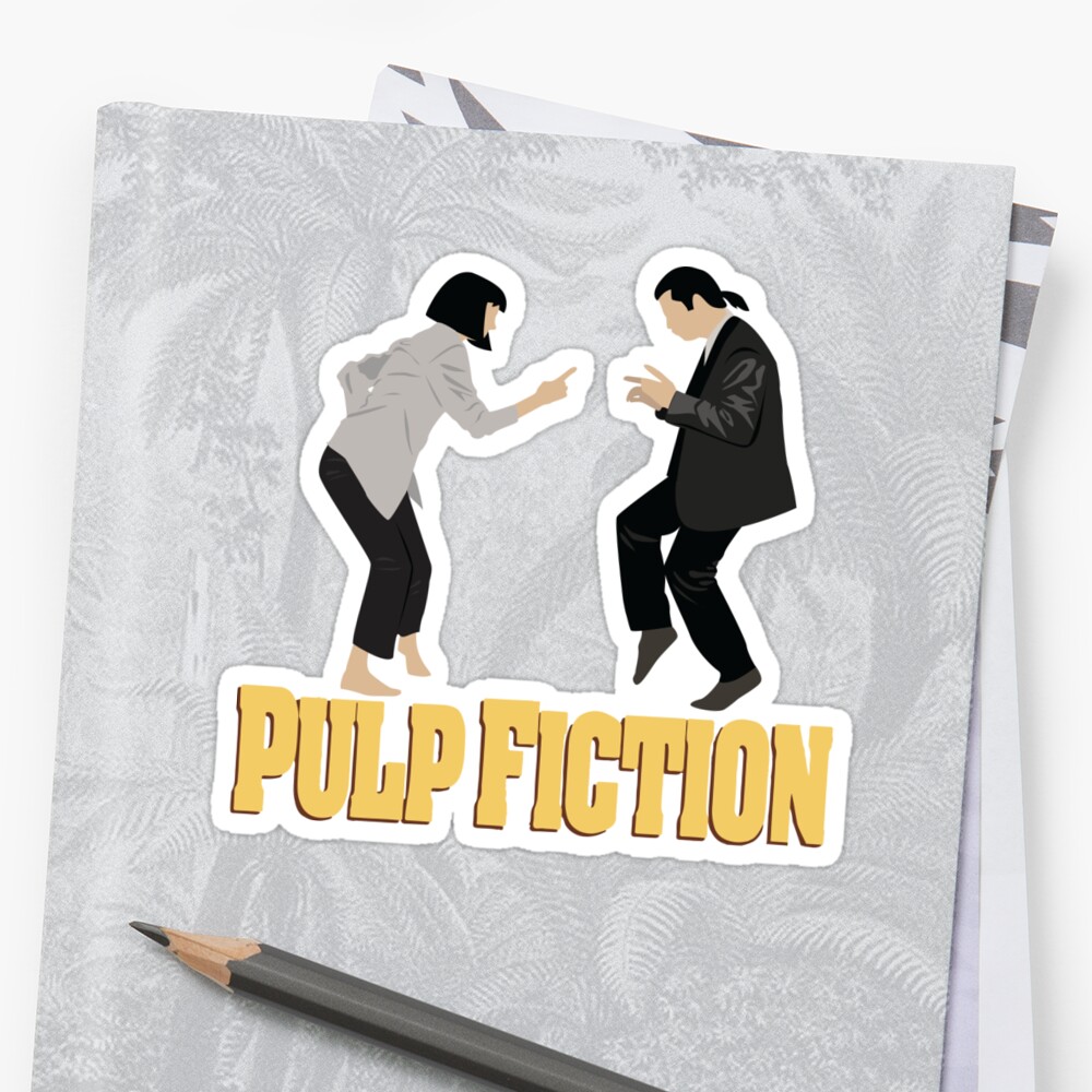  Pulp  Fiction  Sticker  by SparksGraphics Redbubble