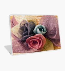 Raffia Roses on Hat Laptop Skin
