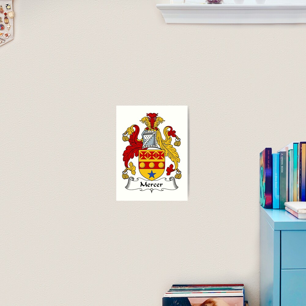 "Mercer Coat of Arms / Mercer Family Crest" Art Print by ScotlandForever Redbubble