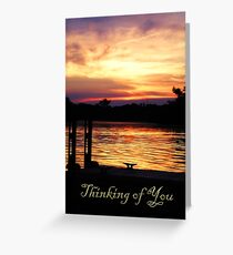 Thinking of You Boat Dock Greeting Card