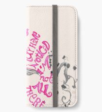 Ich bin nicht alles da - Cheshire Cat iPhone Flip-Case/Hülle/Klebefolie