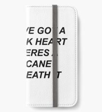 5SOS- JET SCHWARZES HERZ iPhone Flip-Case/Hülle/Klebefolie