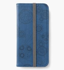 Gallifrey Pattern - Blue iPhone Wallet/Case/Skin