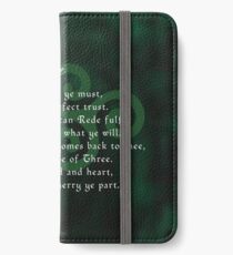 The Wiccan Rede iPhone Wallet/Case/Skin