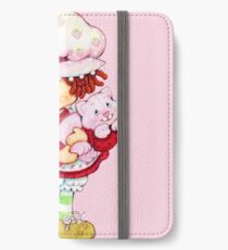 Erdbeer Shortcake & Vanillepudding iPhone Flip-Case/Hülle/Skin