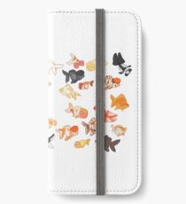 Goldfisch iPhone Flip-Case/Hülle/Klebefolie