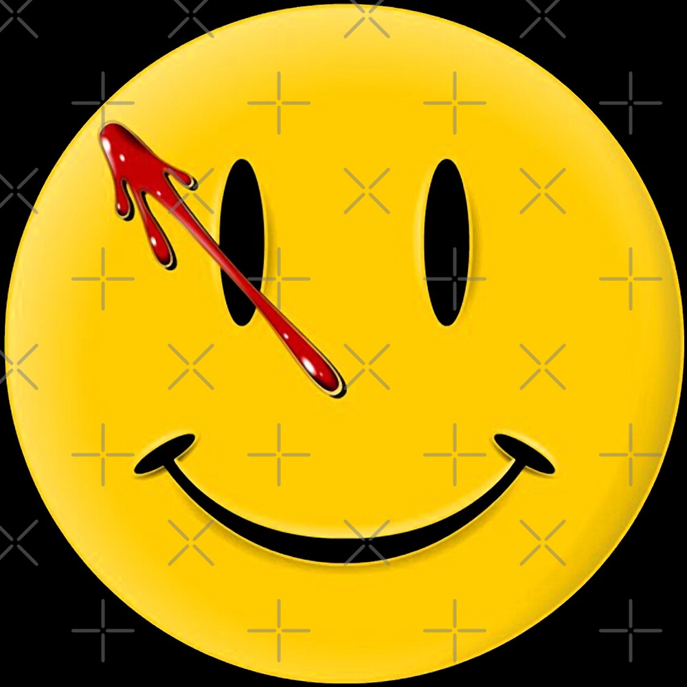 "Watchmen Smiley" by Sarah008 | Redbubble