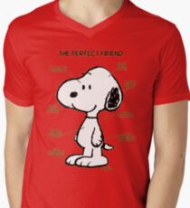 Snoopy : The Perfect Friend Men's V-Neck T-Shirt