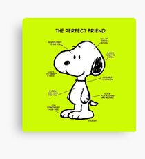 Snoopy : The Perfect Friend Canvas Print
