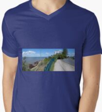 Shipwreck panorama Men's V-Neck T-Shirt