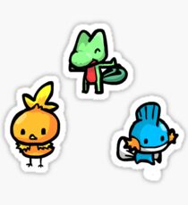 Chibi Gen 3 Starters Sticker