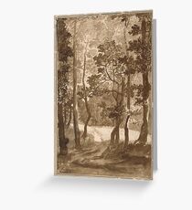 Nicolas Poussin - Forest Path Greeting Card