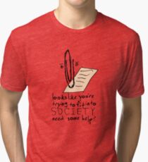 paperclip Tri-blend T-Shirt