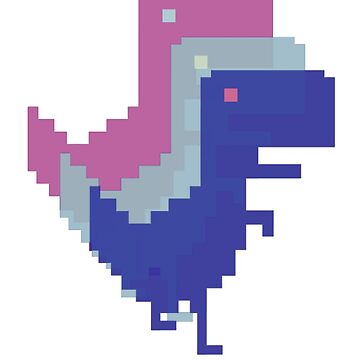 no internet dinosaur game Sticker for Sale by SWGAVA