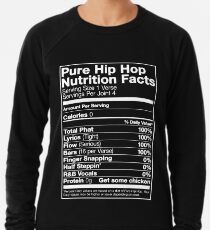 Pure Hip Hop Nutrition Facts Lightweight Sweatshirt