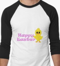 Happy Easter Chick Men's Baseball ¾ T-Shirt