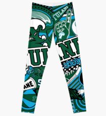 Tulane Collage Leggings
