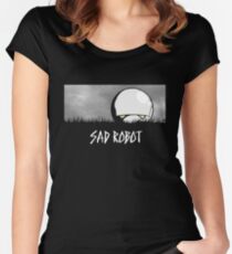 Sad Robot Women's Fitted Scoop T-Shirt