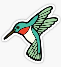 Hummingbird Pattern Sticker