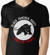 THE BLACK PANTHER PARTY Men's V-Neck T-Shirt