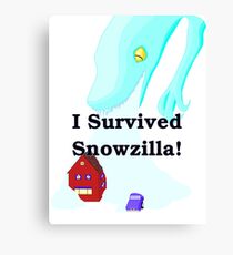 Snowzilla Canvas Print
