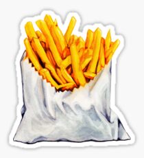 French Fries Pattern Sticker