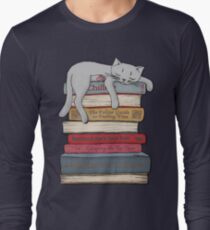 Wie man wie eine Katze chillt Langarmshirt