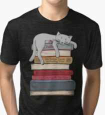 How to Chill Like a Cat Tri-blend T-Shirt