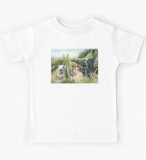 Vineyard Watercolor Painting Kids Tee