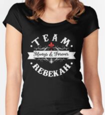 Team Rebekah. Women's Fitted Scoop T-Shirt