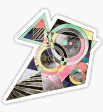 Modern geometric abstract pattern Sticker