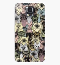 Funda/vinilo para Samsung Galaxy solo gatos retro
