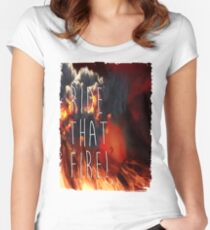 RIDE THAT FIRE Women's Fitted Scoop T-Shirt