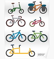 UNITED COLORS OF BICYCLES. Poster