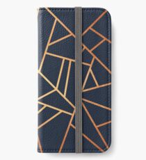 Copper and Midnight Navy iPhone Wallet/Case/Skin