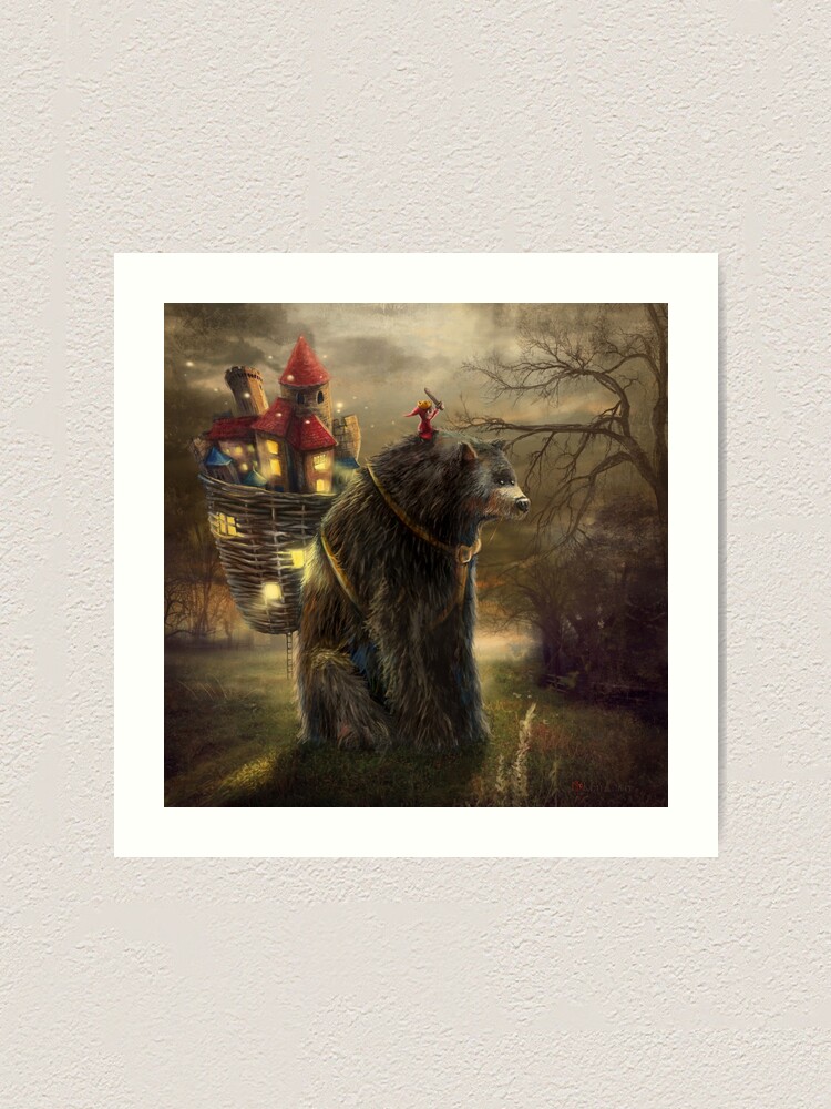 Alternate view of "A Bear Who Carried A Kingdom" Art Print