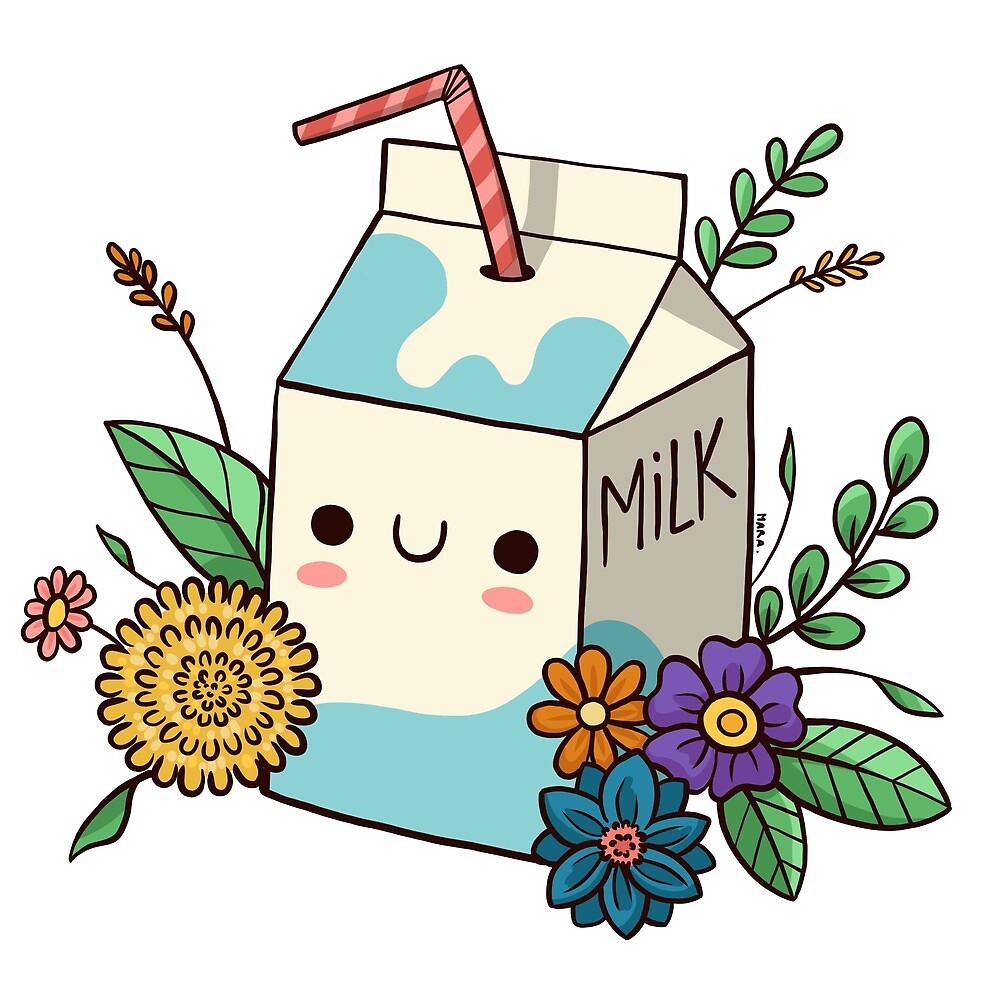 "Milk and flowers" by Brochetta Redbubble