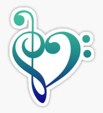 Love Music (Cool Colors) Sticker