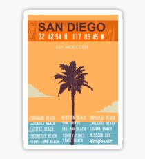 San Diego - California. Sticker
