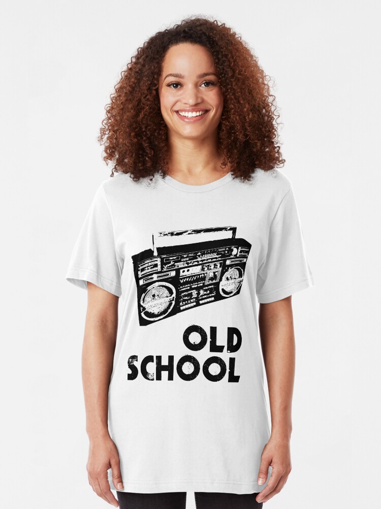 Alternate view of Old School - Boom Box Slim Fit T-Shirt