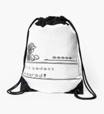 wild badass Drawstring Bag