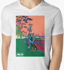 Camiseta para hombre de cuello en v Exposición Jojolion