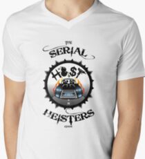 THE SERIAL HEISTERS CREW BLACK Men's V-Neck T-Shirt