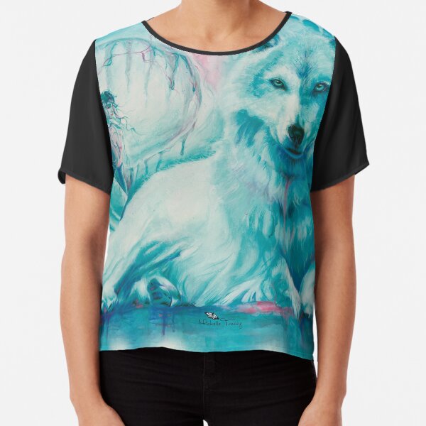 Wolf Dreaming Chiffon Top