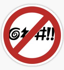 No Cursing Allowed, Sign, Virginia Beach, Virginia Sticker