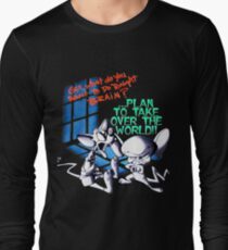 Pinky and Brain Take over The world Long Sleeve T-Shirt