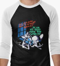 Pinky and Brain Take over The world Men's Baseball ¾ T-Shirt