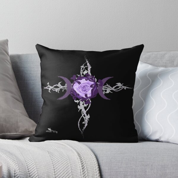 Triple Goddess Throw Pillow